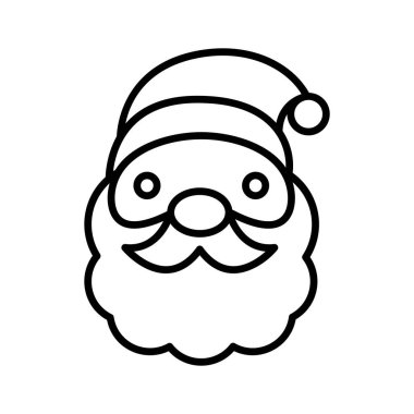 Modern tasarım tarzında Noel Baba vektör tasarımı