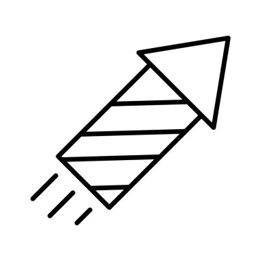 Yeni yıl arifesinde gökyüzünü aydınlatmaya hazır bir havai fişek..