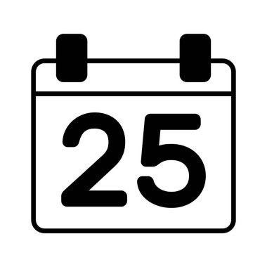 Yeni yıl takviminin bu simgesini, modaya uygun tasarımda noel günü vektörünü al