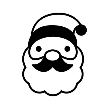 Modern tasarım tarzında Noel Baba vektör tasarımı