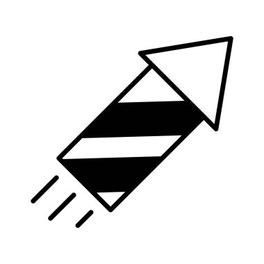 Yeni yıl arifesinde gökyüzünü aydınlatmaya hazır bir havai fişek..