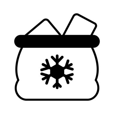 Hediye paketinin bu inanılmaz simgesine bakın, vektör kullanmaya hazır.