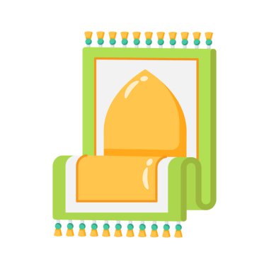 Modern tarzda güzel dizayn edilmiş dua mat vektörü