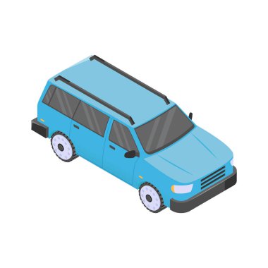 Güçlü bir off-road ve macera arabasını temsil eden göz alıcı bir cip simgesi.