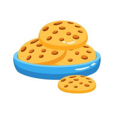 Çikolatalı kurabiye tabağının 3 boyutlu simgesini düzenlemek kolay