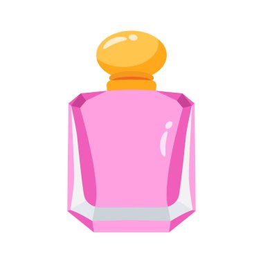 İyi tasarlanmış, parfüm şişesinin üç boyutlu bir simgesi.