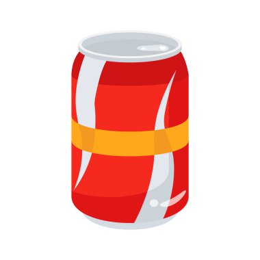 Modern ama kullanışlı 3d stil soda kutusu gösteren simge