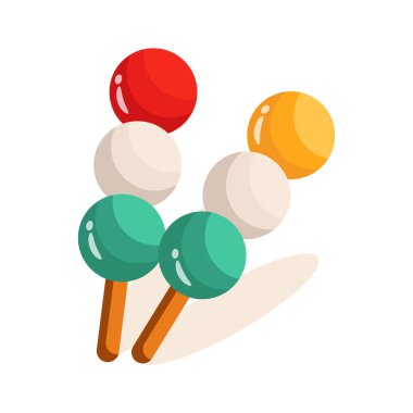 Dango toplarının 3 boyutlu düzenlenebilir simgesi