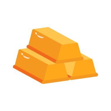 Bu üç boyutlu altın külçeleri simgesini tut