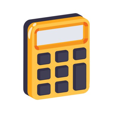 Hesap makinesinin bu üç boyutlu simgesine bir bakın