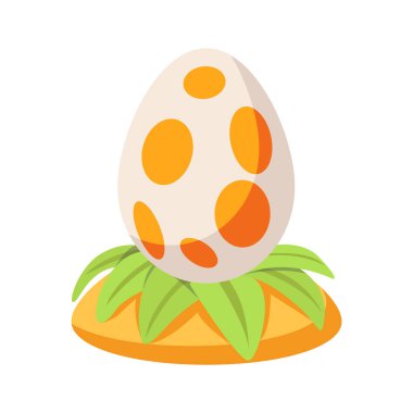 Paskalya yumurtasının kullanışlı bir 3 boyutlu simgesi.