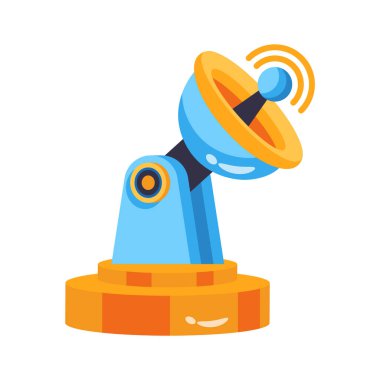 Bu muhteşem üç boyutlu parabolik yemek ikonunun görüntüsünü yakala