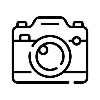 Satır biçiminde tasarlanmış kamera simgesini kullanmaya hazır