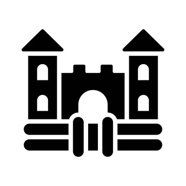 Zıplayan kalenin iyi tasarlanmış bir sembolü.