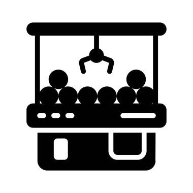 Pençe makine oyununu gösteren düzenlenebilir bir glyph simgesi