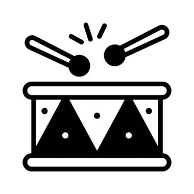 Karnaval davulunun kullanışlı kabartma simgesini indir