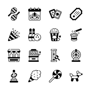 Burada düzenlenebilir bir karnaval sembolü koleksiyonu var.