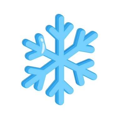 Ellerinizi kar tanesinin bu muhteşem üç boyutlu ikonuna koyun.