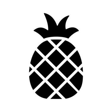 Tropik yerleri, seyahatleri ve egzotik meyveleri sembolize eden bir ananas..