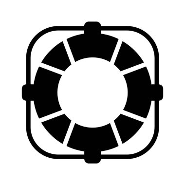 Bir cankurtaran halkası. Su güvenliği, kurtarma ve acil yardımı simgeliyor..