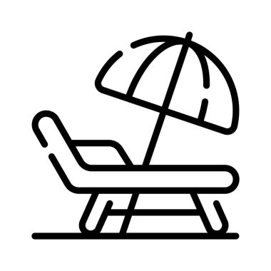 Modern stilde plaj şezlongunun yaratıcı tasarımı