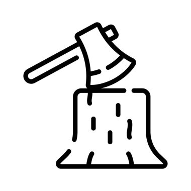 Odun kesmek ve hayatta kalmak için kullanılan tahta saplı bir balta..