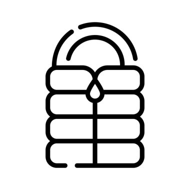 Bu yaratıcı tasarlanmış uyku tulumu ikonunu tut.