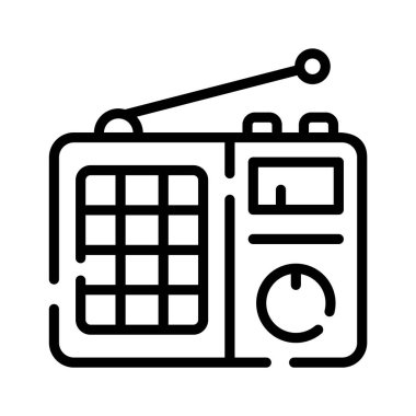 Modern tarzda radyonun yaratıcı tasarım simgesi