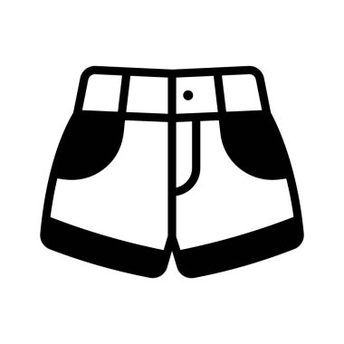 Plaj tatillerini ve sıcak havayı temsil eden bir çift şort..