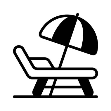 Modern stilde plaj şezlongunun yaratıcı tasarımı