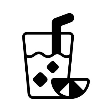 Bir pipetli kokteyl, tropikal tatilleri ve rahatlamayı simgeliyor..