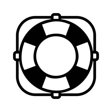 Bir cankurtaran halkası. Su güvenliği, kurtarma ve acil yardımı simgeliyor..