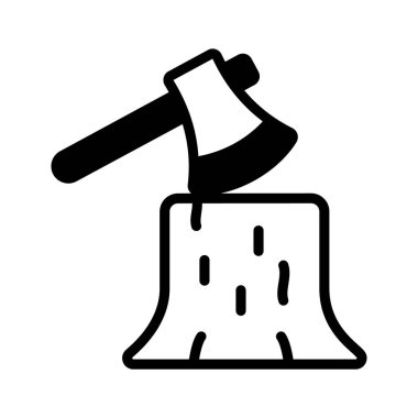 Odun kesmek ve hayatta kalmak için kullanılan tahta saplı bir balta..