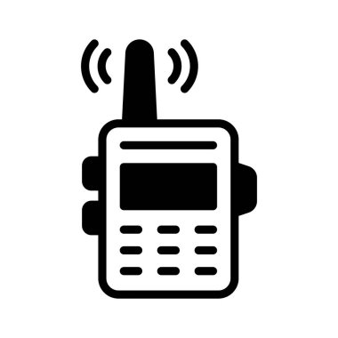 Modern tasarım tarzında bu inanılmaz telsiz ikonunu alın.