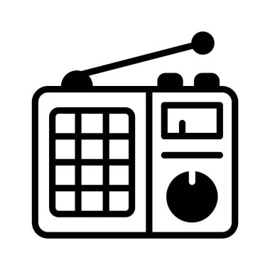 Modern tarzda radyonun yaratıcı tasarım simgesi