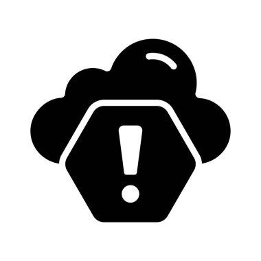 Bulut hata simgesi yaratıcı olarak kabartma biçiminde dizayn edildi