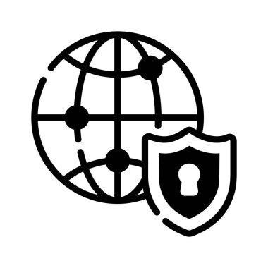 Güvenli web teknolojisinin iyi tasarlanmış bir simgesi.