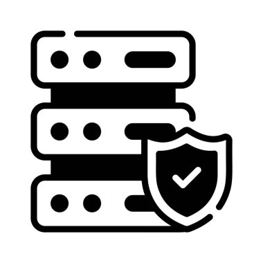 Güvenli sunucu bağlantısının kullanışlı simgesini tut