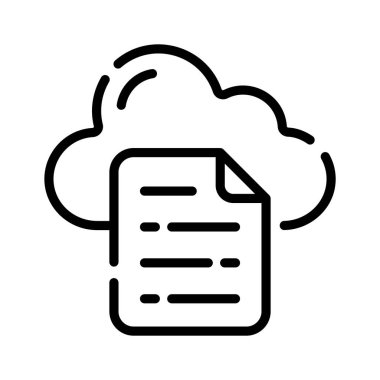 Bulut belgesinin doğrusal biçim simgesini kullanmak kolay