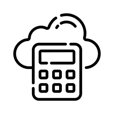 Bulut muhasebe kavramının kullanışlı satır simgesini al