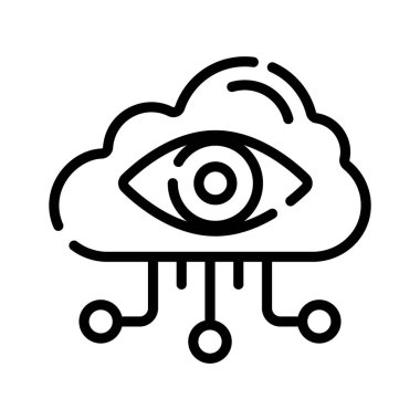 Çizgi biçimi bulut izleme konseptine bir göz atın