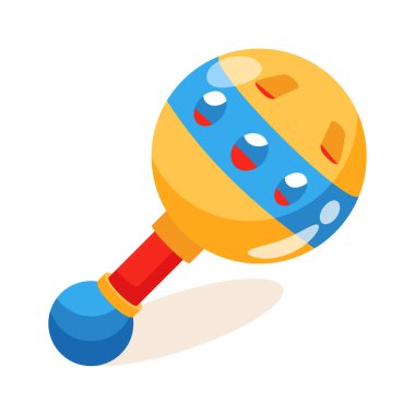 Müzikal çıngırağın bu 3 boyutlu ikonuna bakın.