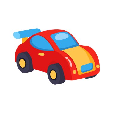 Bu premium 3 boyutlu çocuk arabası simgesini indir