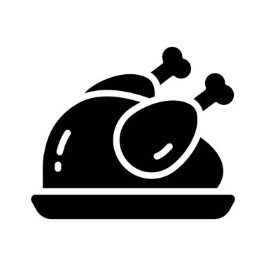 Şu kavrulmuş tavuğun kabartma şeklindeki ikonuna bir bakın.