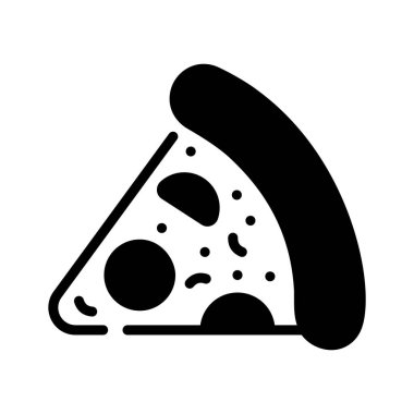 Pizza diliminin modaya uygun simgesini kullanmak kolay