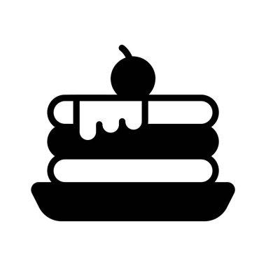 Üzerinde krep olan kişiselleştirilebilir bir simge.