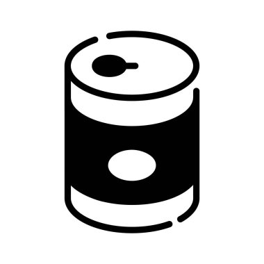 Yemek tenekesinin kabartma şeklindeki simgesine bakın.