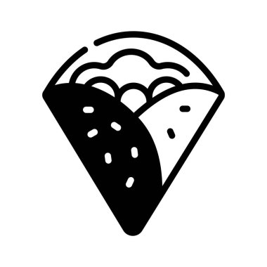 Bu krep sembolünün kabartma şeklini yakalayın