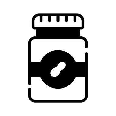 Fıstık ezmesi şişesinin kullanışlı bir simgesi.