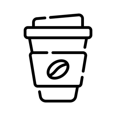 Son moda kahve fincanı ikonu.